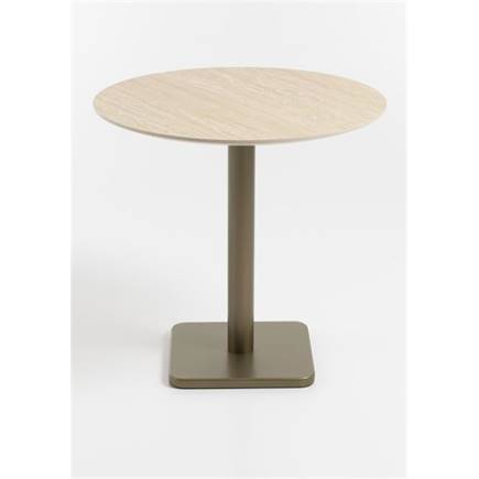 Coco Maison Brest bistrotafel Travertine D80cm Goud